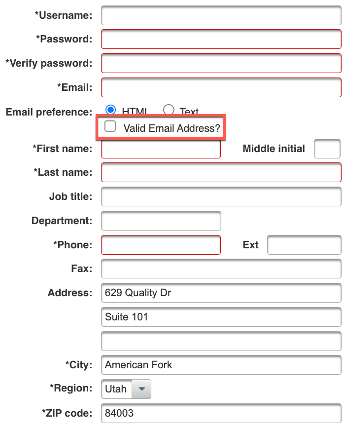 Account Activity Log when requested through Verified Email